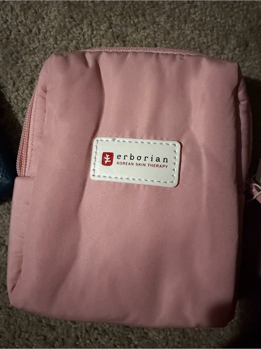 Erborian Pink Cosmetic Pouch - Compact Travel Makeup Bag